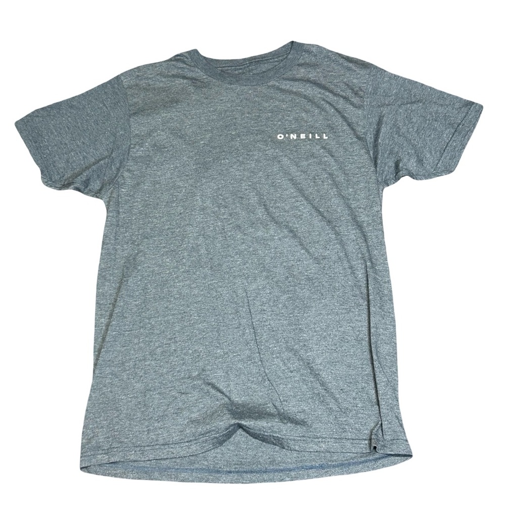 O'Neill Heather Gray Short Sleeve Crew Tee with Chest Script